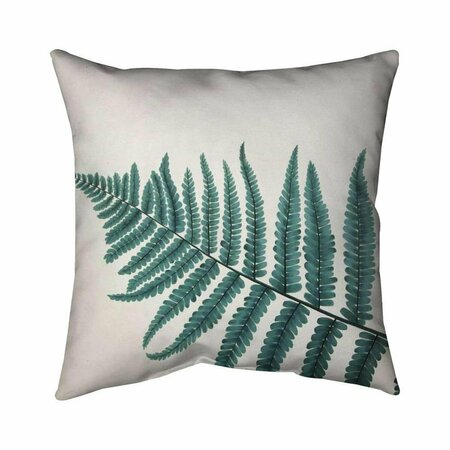 BEGIN HOME DECOR 20 x 20 in. Beautiful Fern-Double Sided Print Indoor Pillow 5541-2020-FL262